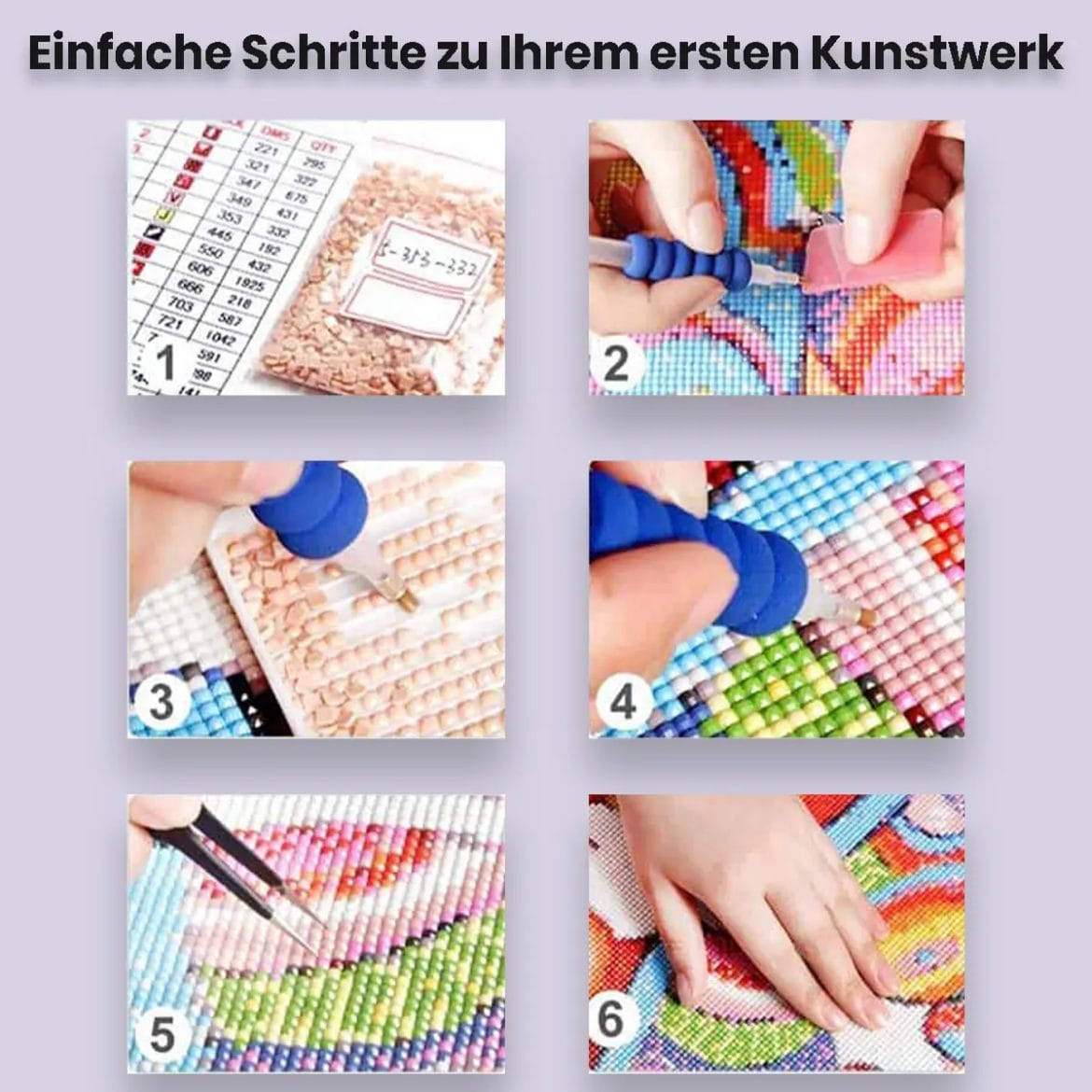 Diamond Painting Steps