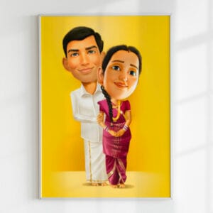 The Indian Couple - Custom Diamond Art