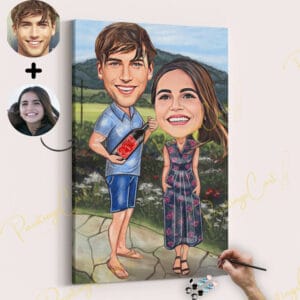 Lovely Couple - Photo custom paint by number