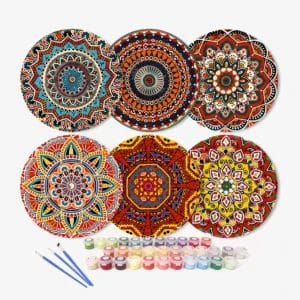 Mandala Art Placemats - Paint by Numbers