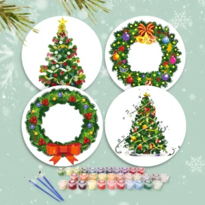 Christmas tree Placemats - Paint by numbers