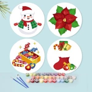 The Snowman Christmas Placemat - Paint by Numbers