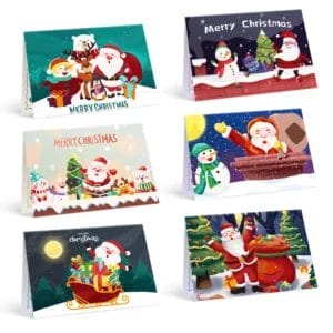 Family Christmas Cards - Paint by Numbers