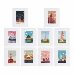 World Cities Collection - Mini Diamond Painting (10-Piece Set)