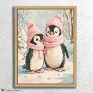 Diamond Painting Kits: 5D Diamond Art & Custom Kits | PaintingsCart 31 Romantisches Pinguinpaar