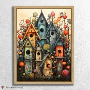 Diamond Painting Kits: 5D Diamond Art & Custom Kits | PaintingsCart 25 Colorful Houses in Spring
