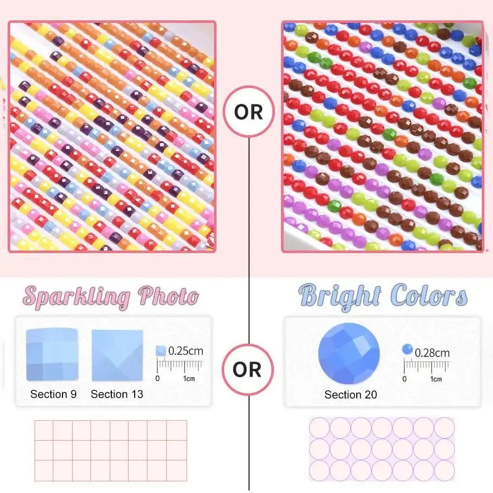 Custom Diamond Painting Kit From Your Photo | PaintingsCart 4 Round Drills vs. Square Drills : Which is Right for You?