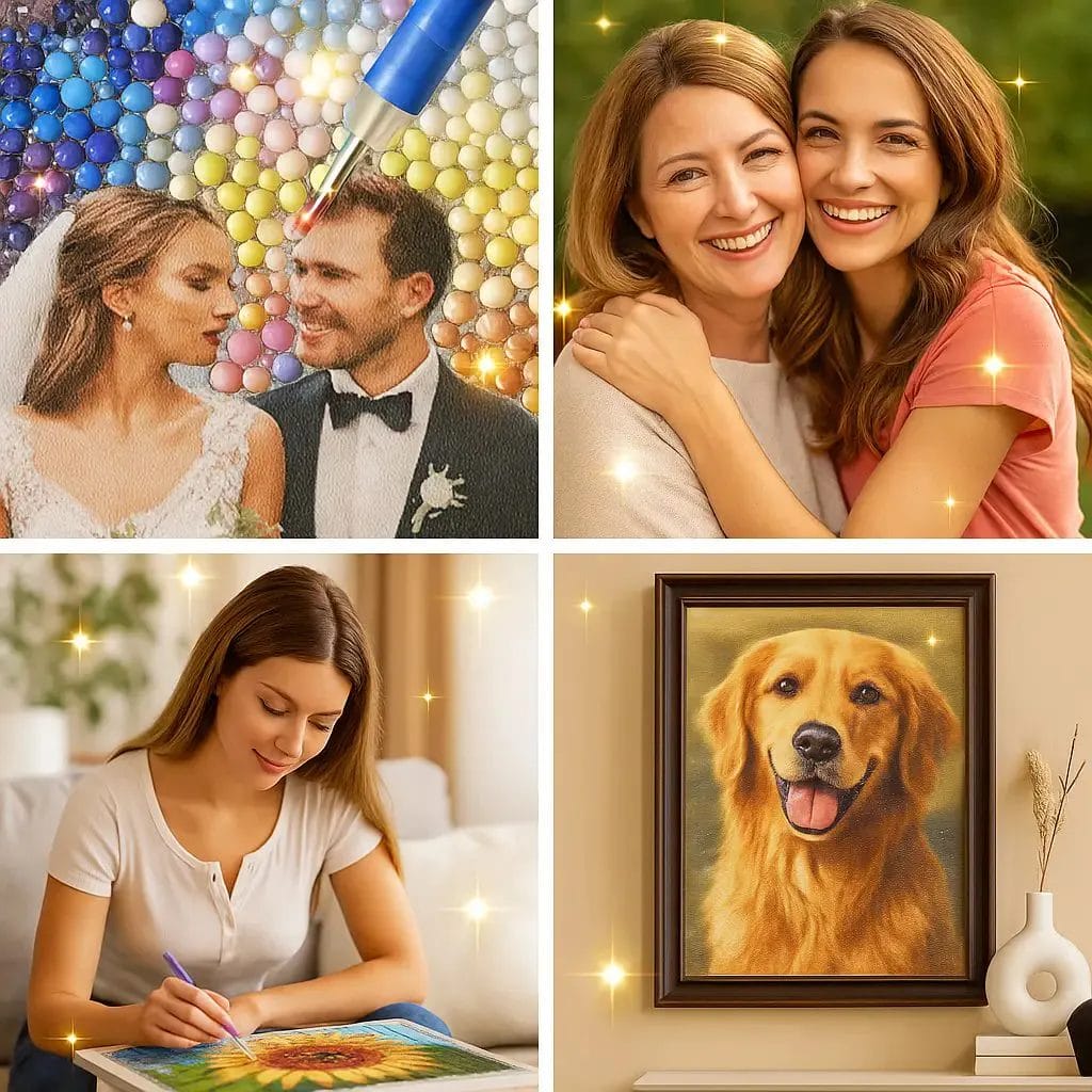 Custom Diamond Painting Kit From Your Photo | PaintingsCart 5 Where Can I use Diamond Paintings 1 DIY paintings - Paint by numbers - Diamond Painting