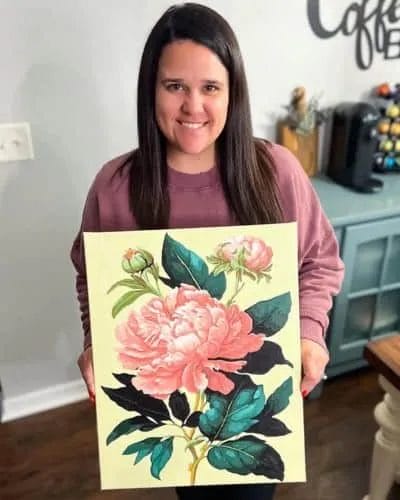 Happy customer's painting